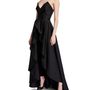 Jay Godfrey Abrahams Strapless Jumpsuit skirt set
